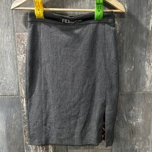 Express Dark Gray Pencil Skirt